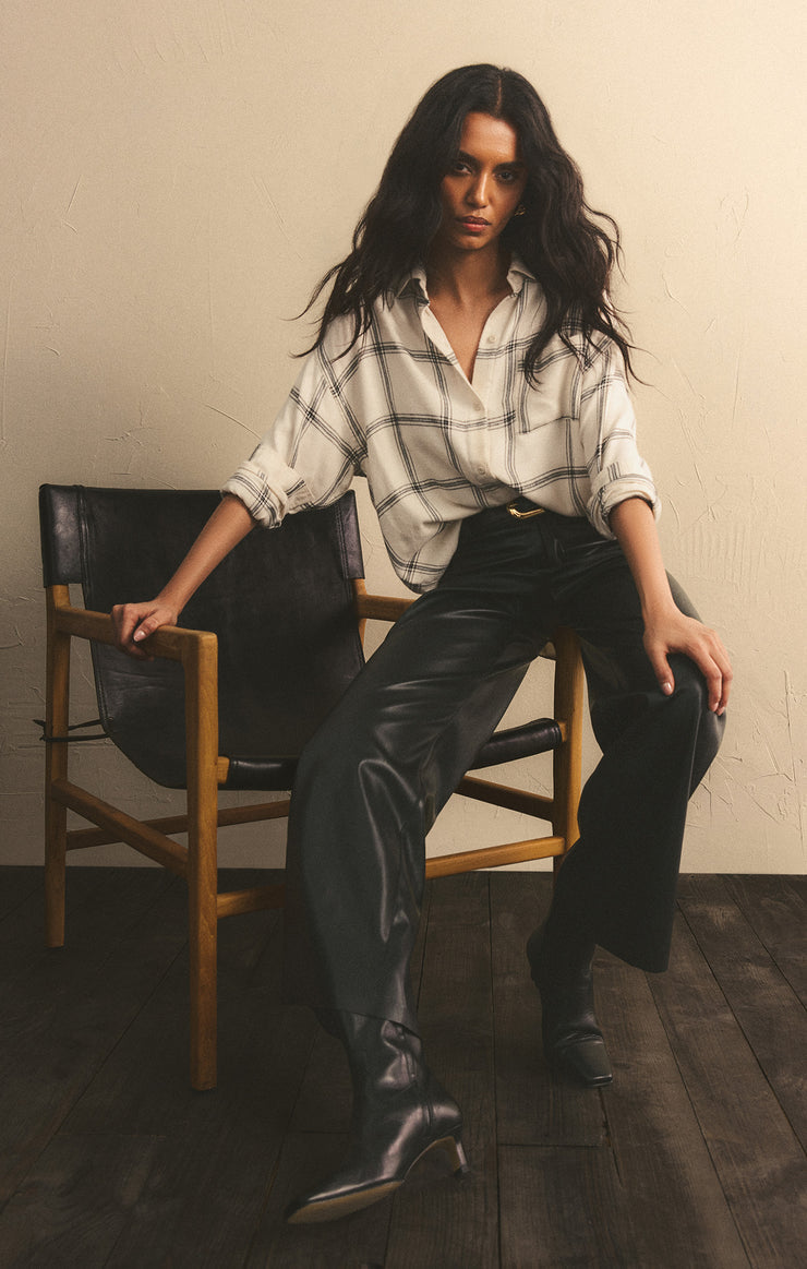 Z SUPPLY PANT RILYNN FAUX LEATHER PANT