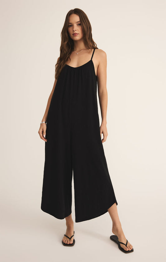 Z SUPPLY JUMPSUIT TEXTURED FLARED