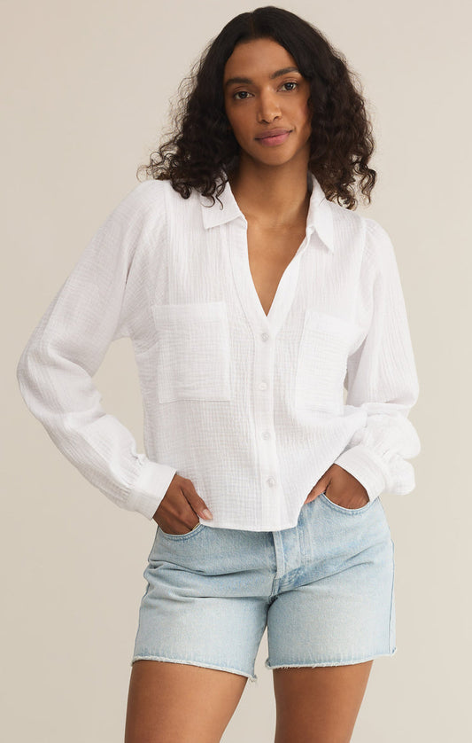 Z SUPPLY SHIRT CAMPO BUTTON UP GAUZE