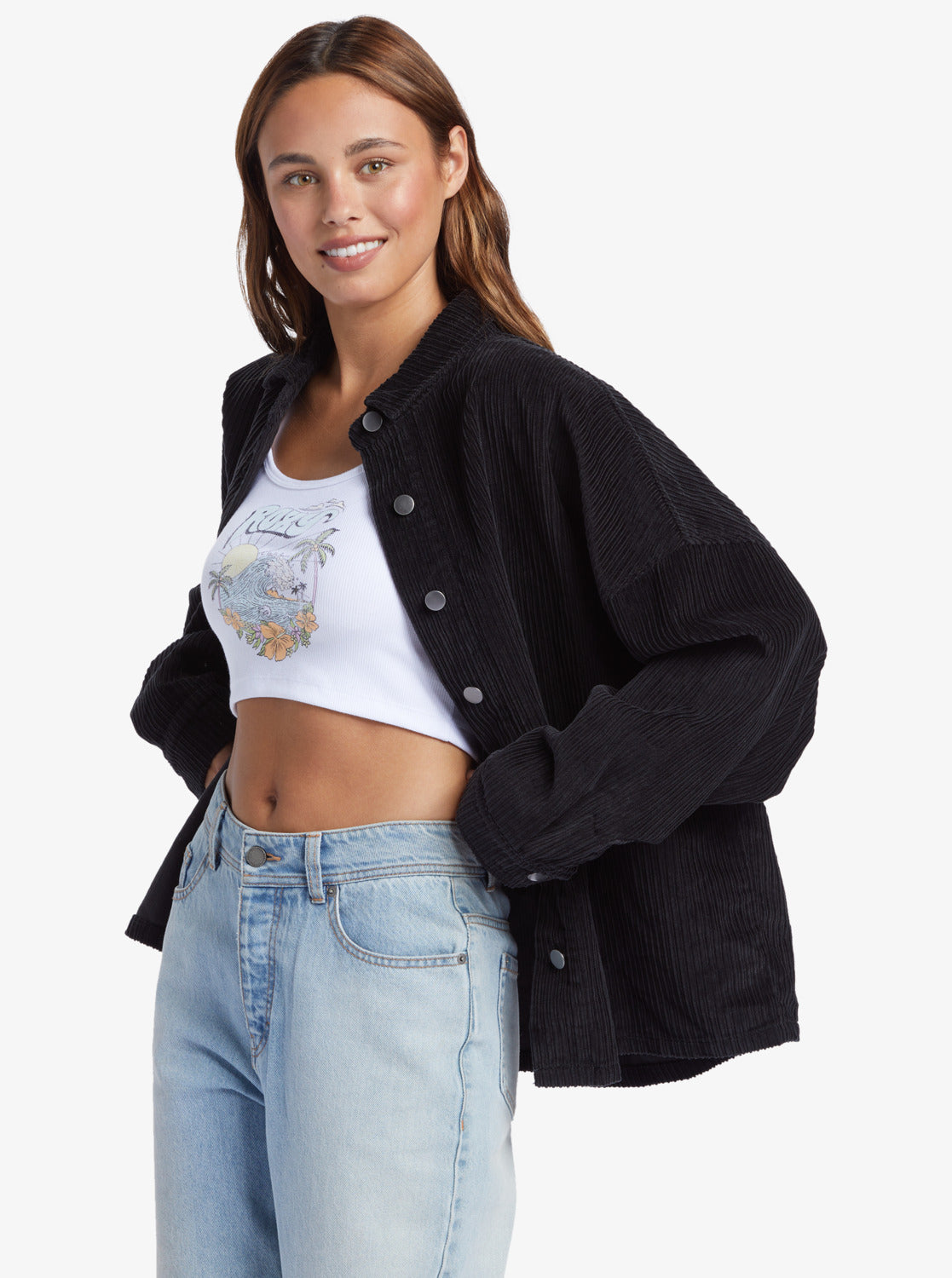 ROXY SHIRT KICK BACK WASHED CORD