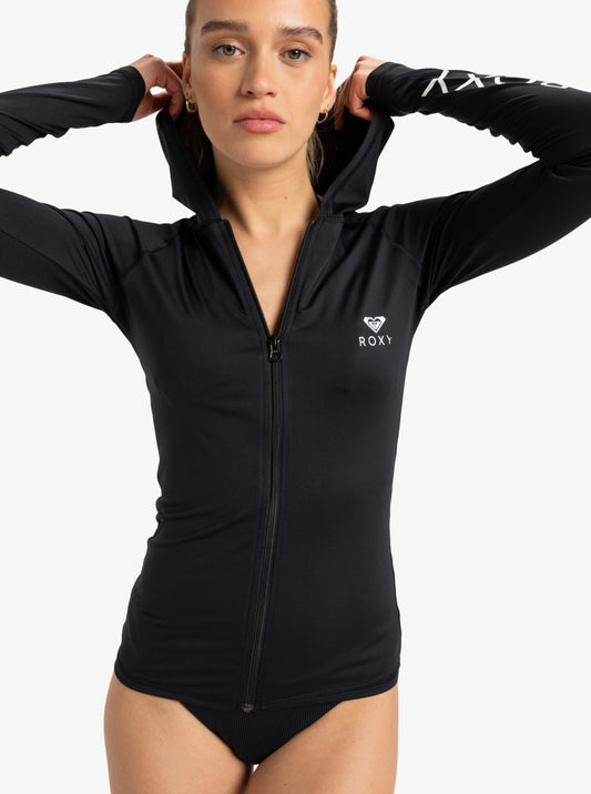 ROXY RASHGUARD NEW ESSENTIALS HOODIE ZIPPED