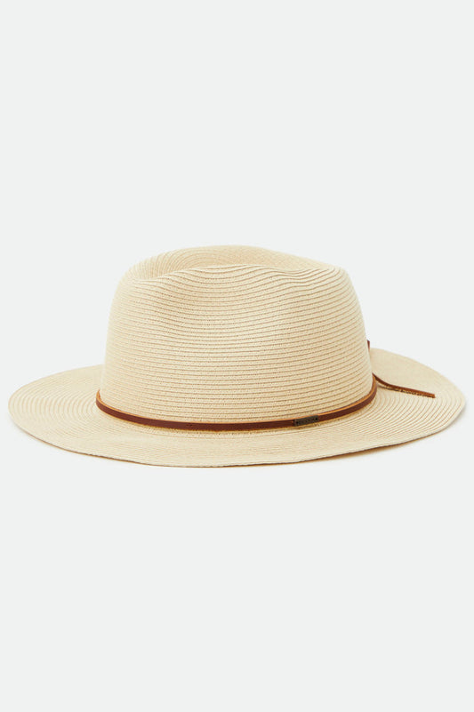 BRIXTON FEDORA WESLEY STRAW PACKABLE
