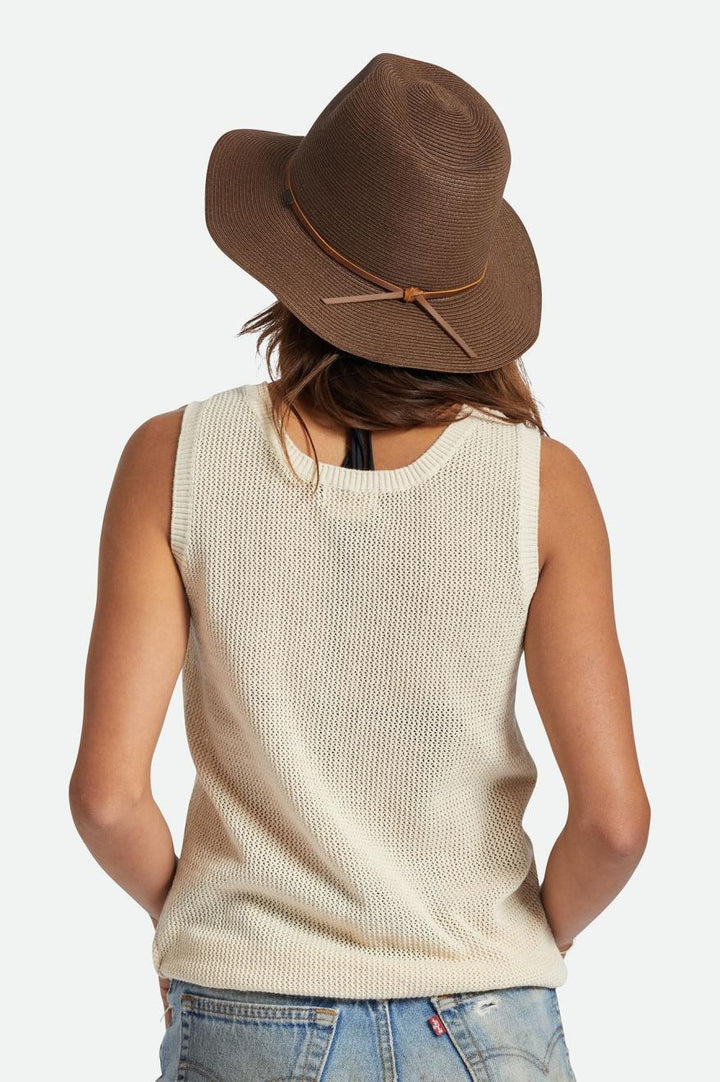 BRIXTON FEDORA WESLEY STRAW PACKABLE