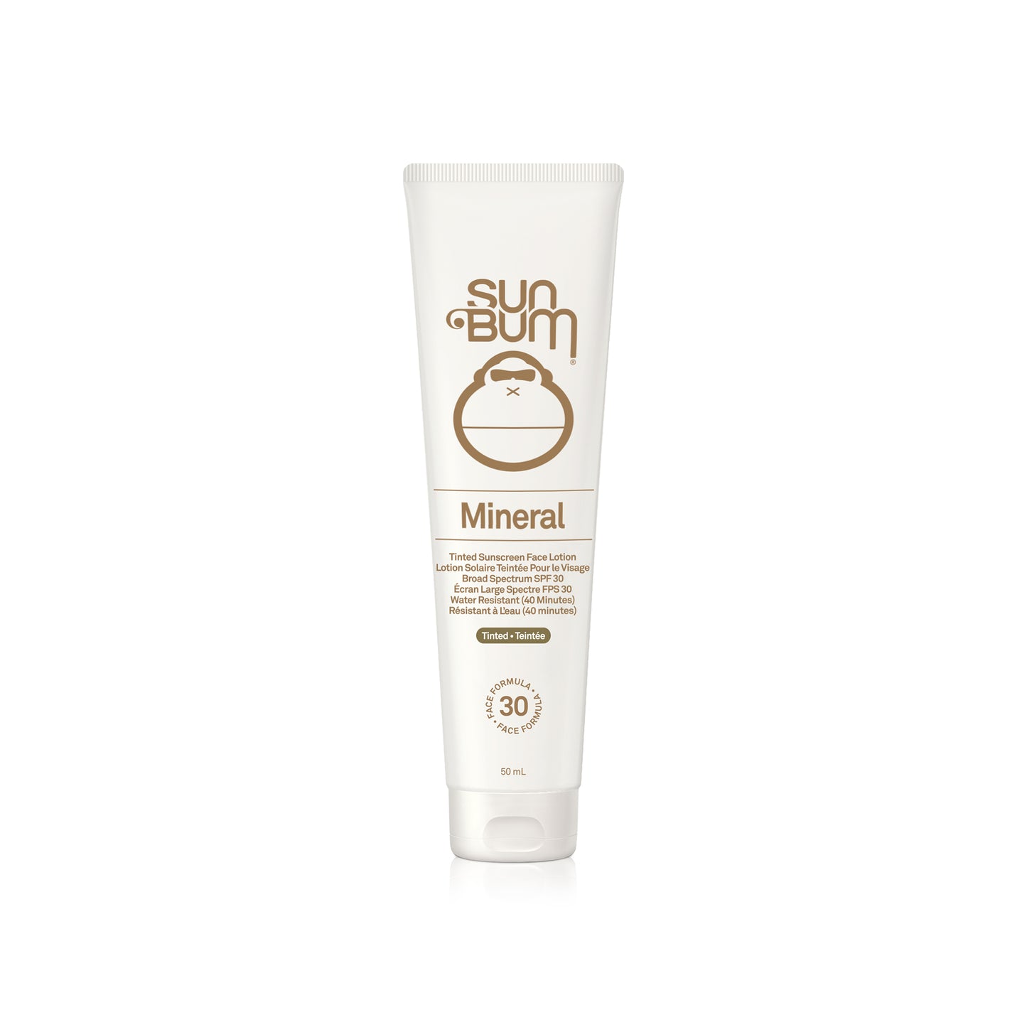 SUN BUM SUNSCREEN MINERAL LOTION TINTED FACE SPF 30