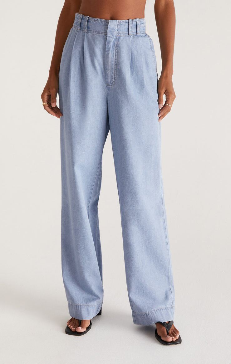 Z SUPPLY PANT FARAH CHAMBRAY