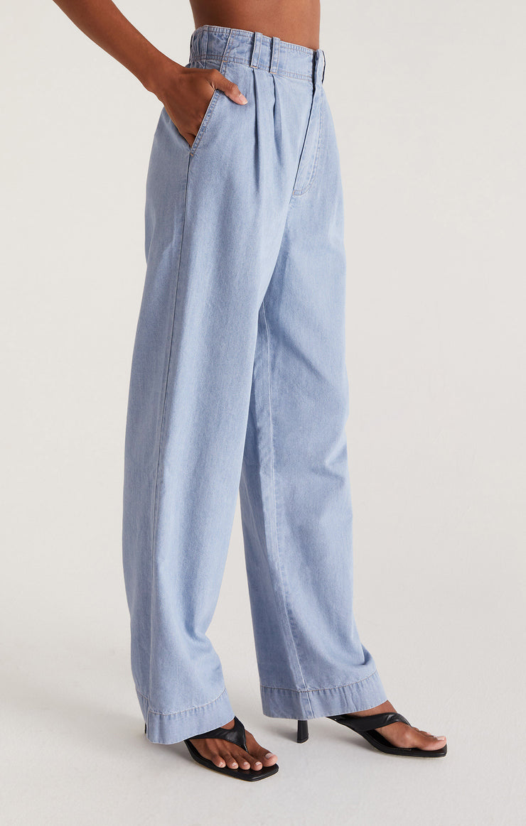 Z SUPPLY PANT FARAH CHAMBRAY
