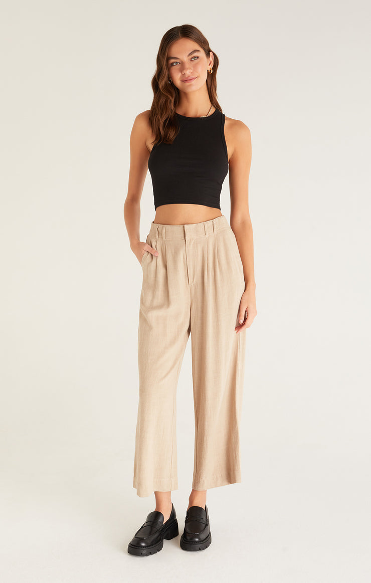 Z SUPPLY TANK HANNAH CROPPED RIB