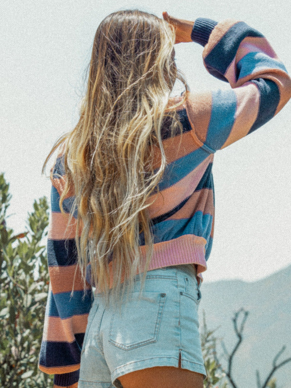 ROXY SWEATER LOFT MUSIC STRIPE