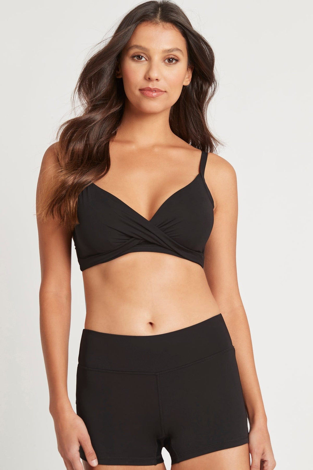 SEA LEVEL BIKINI TOP ESSENTIALS TWIST FRONT DD/E